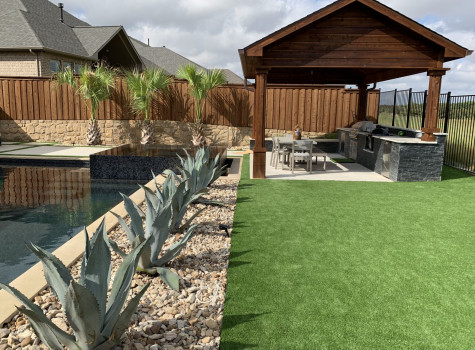 Planting bed installation in Fort Worth