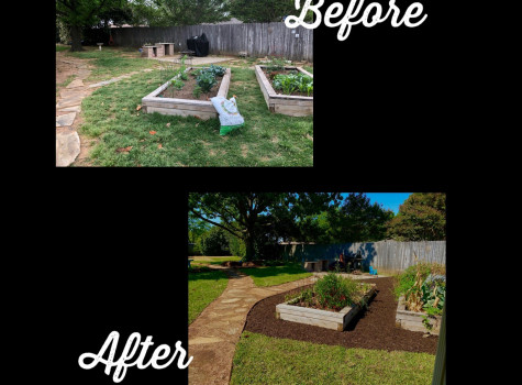 Hardscape paver installation in Frisco