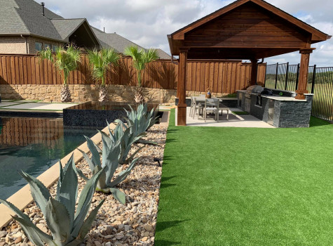 Residential landscape renovation in Richardson